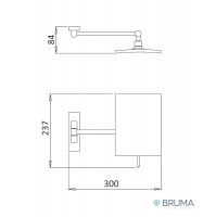 MEDIDAS ESPEJO AUMENTO FIJACION MURAL 3x CUBIS BRUMA